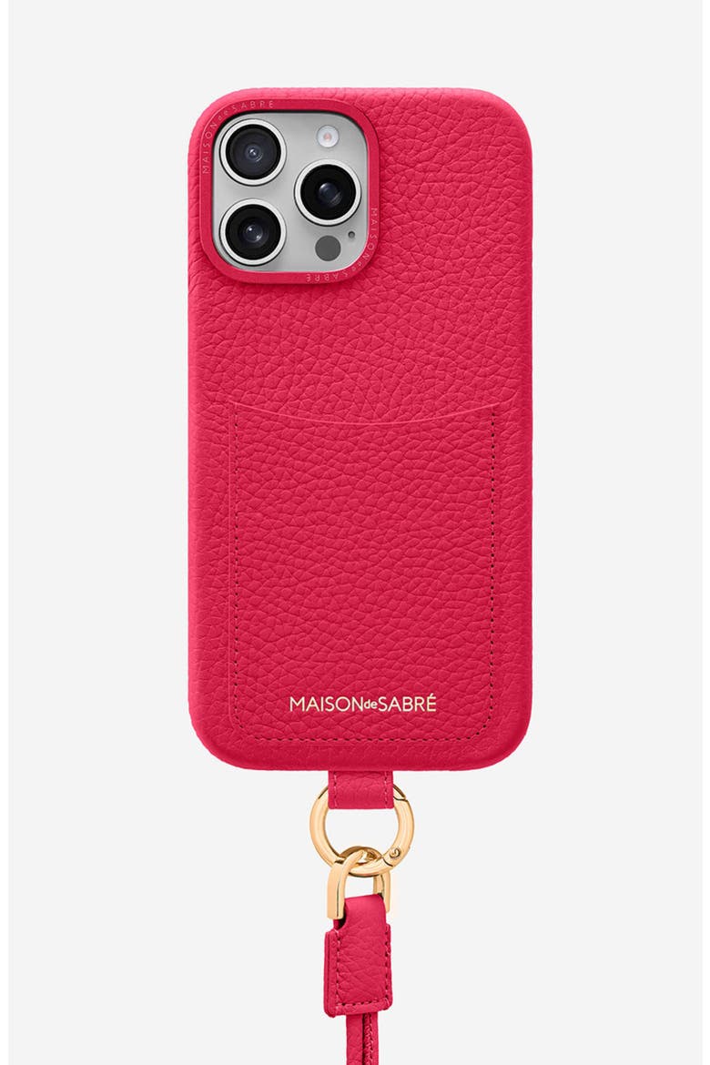 Sling Phone Case iPhone 16 Pro Max, Main, color, Shibuya Fuchsia
