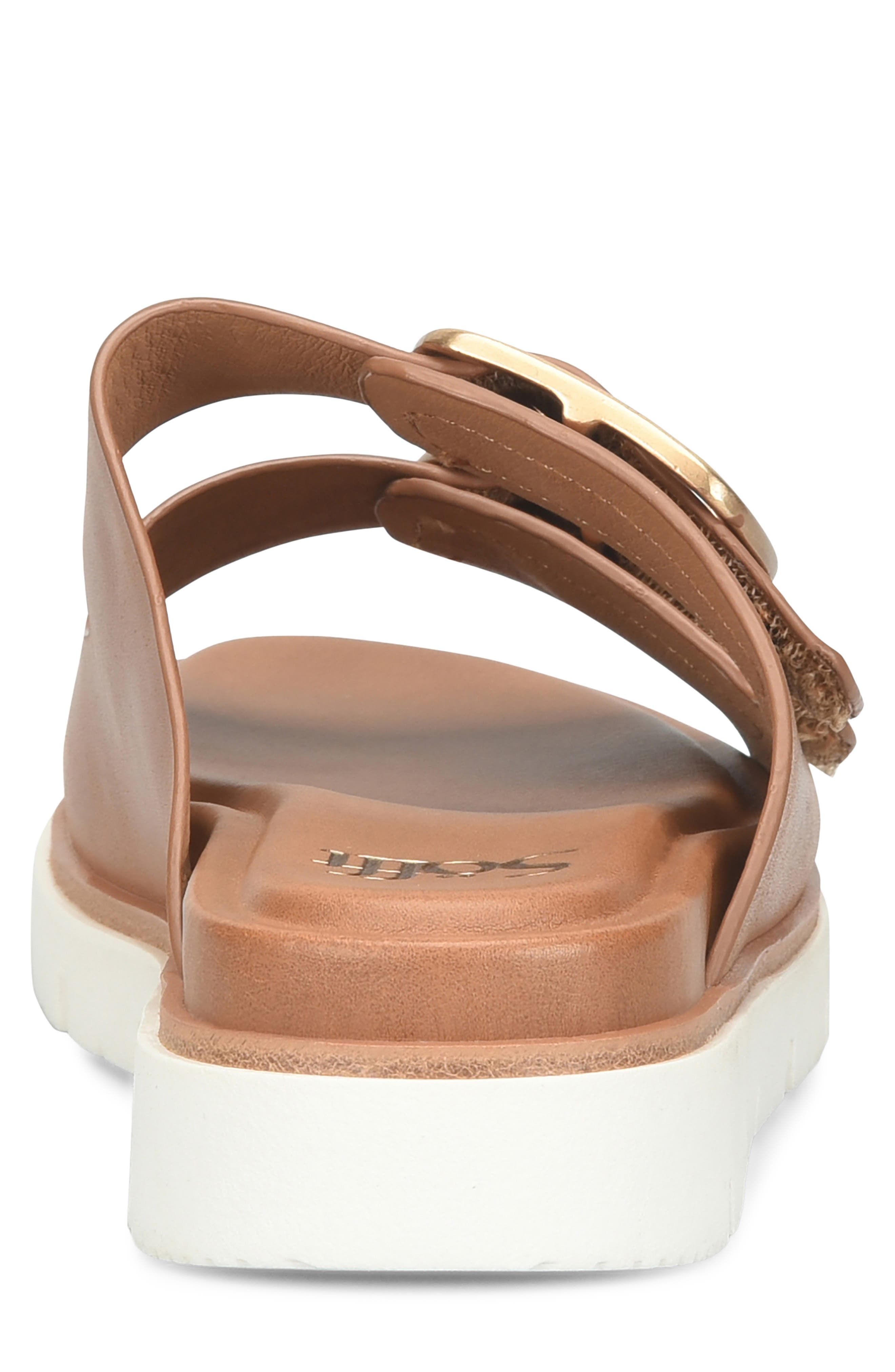 Gabby Platform Slide Sandal, Alternate, color, LUGGAGE