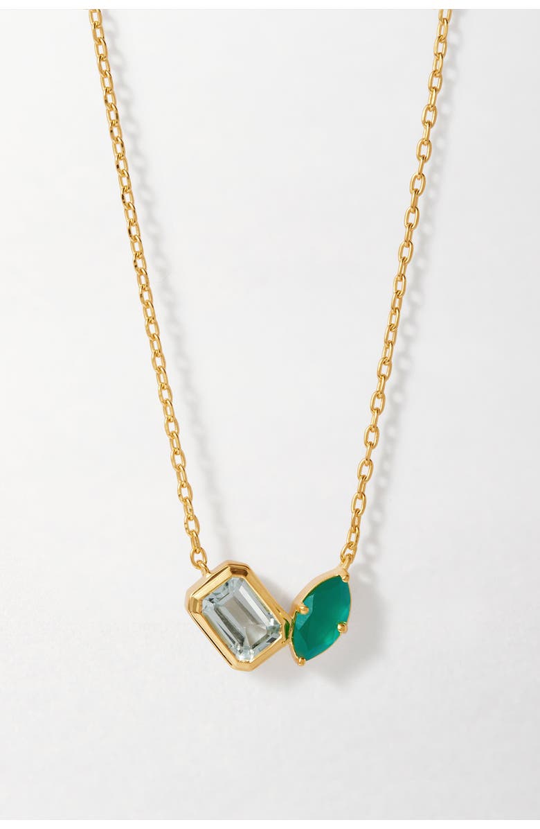 Edge of Ember Toi Et Moi Strength Necklace, Main, color, Metallic Gold