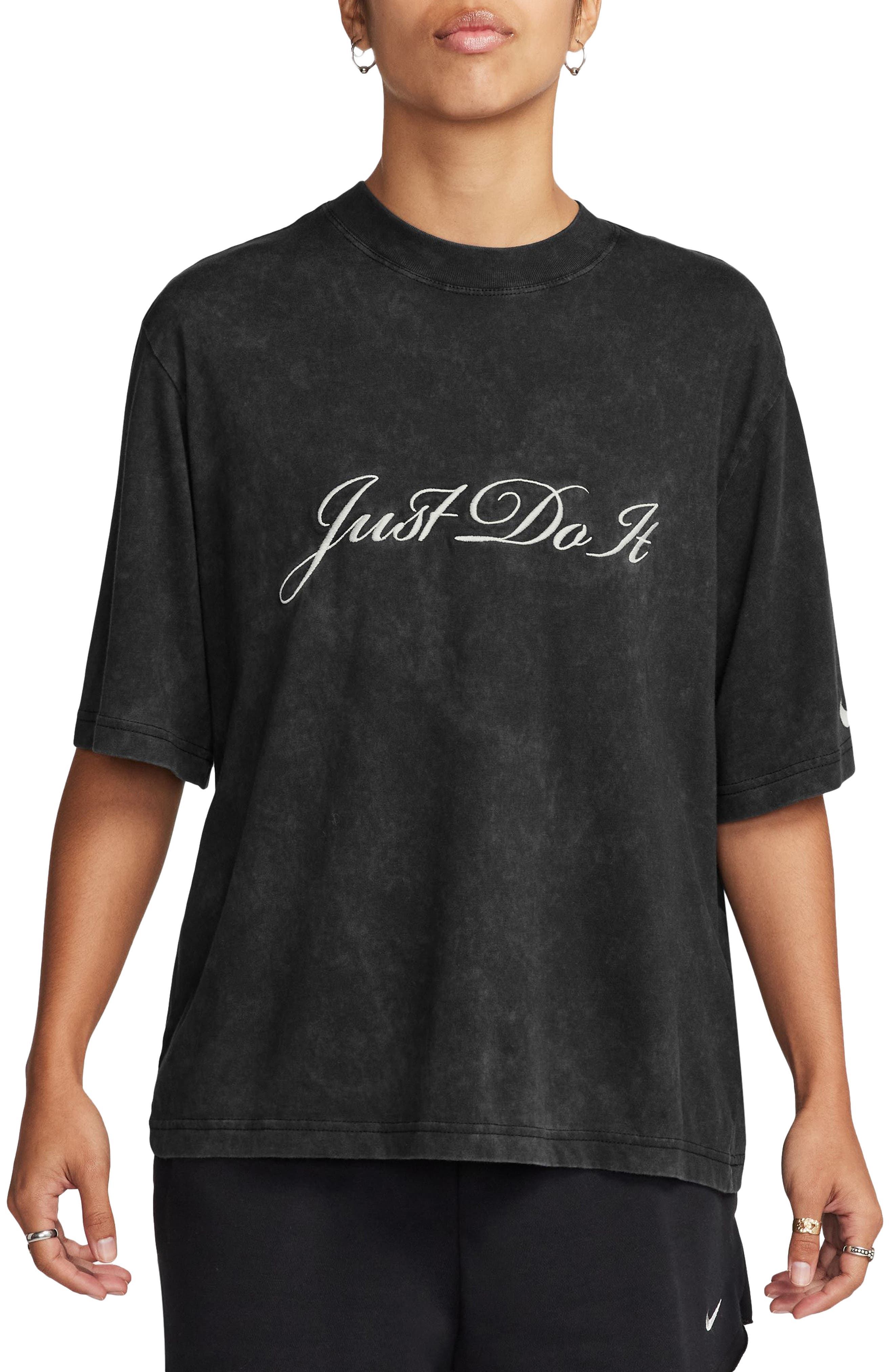 just do it embroidered t shirt