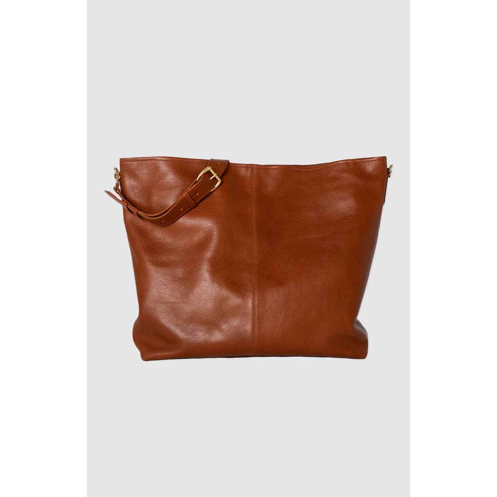 Tah Charlee Oversized Slouchy Tote In Brown