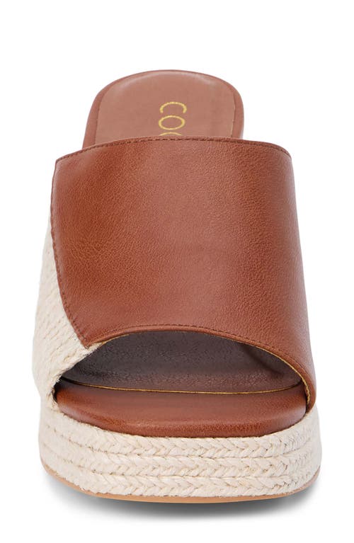 Coconuts By Matisse Beaufort Colorblock Mixed Media Sandal In Cognac