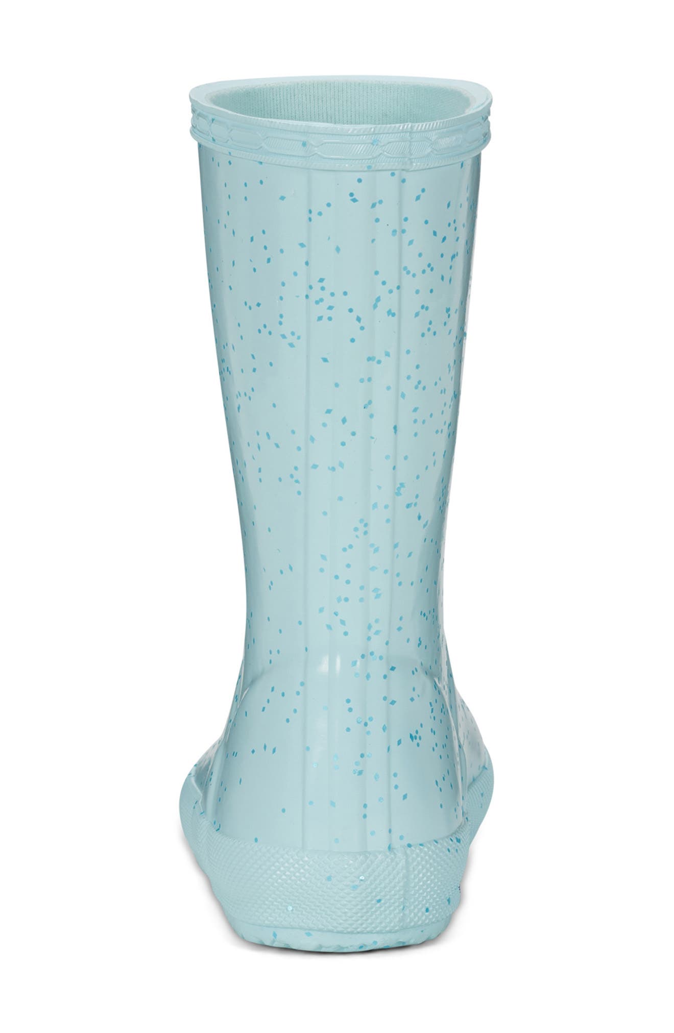 Hunter Kids' Original First Classic Glitter Rain Boot, Alternate, color, Light Blue