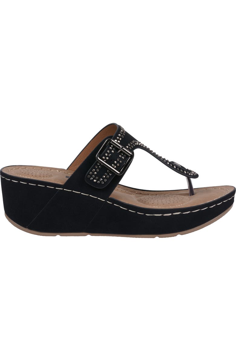 GC SHOES Alani Wedge Sandal, Alternate, color, Black