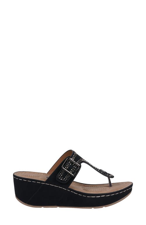 Gc Shoes Alani Wedge Sandal In Black