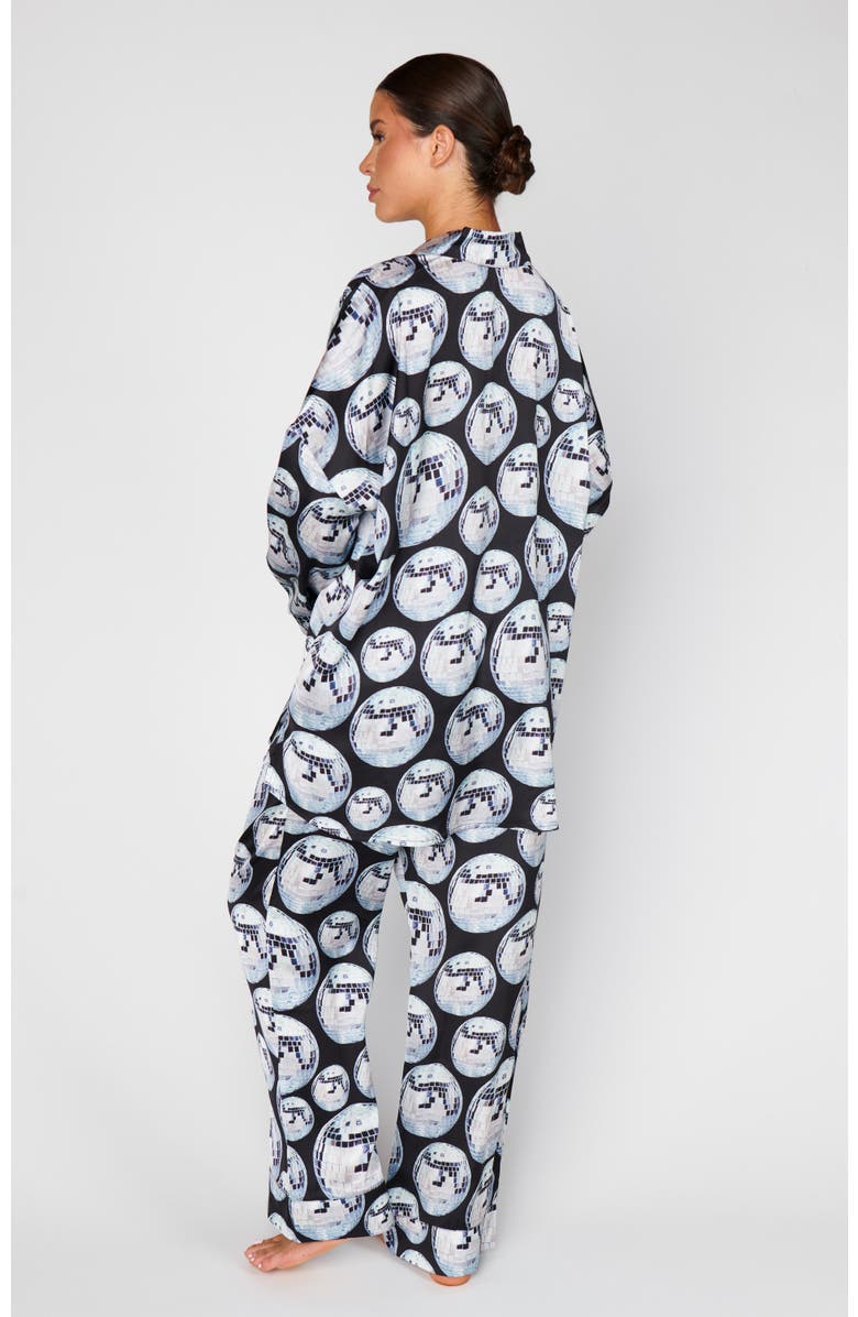 Show Me Your Mumu Overslept PJ Set, Alternate, color, Disco Ball Silky