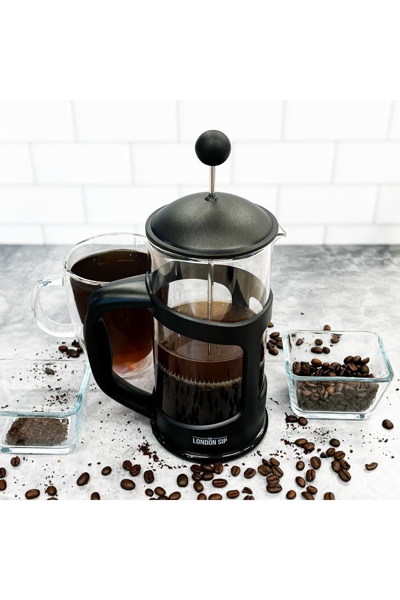Deluxe French Press Immersion Brewer, 1000ml, Alternate, color, Black
