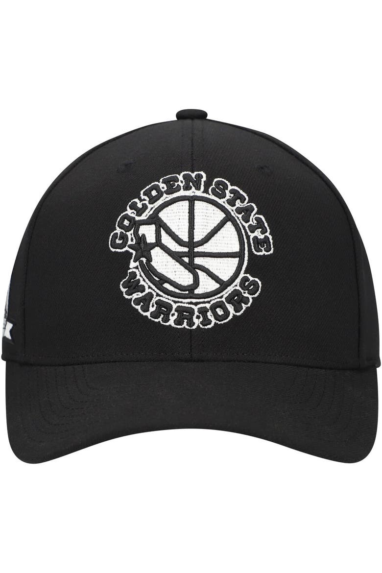 Men's Mitchell & Ness Black Golden State Warriors Panda Adjustable Hat, Alternate, color, Black