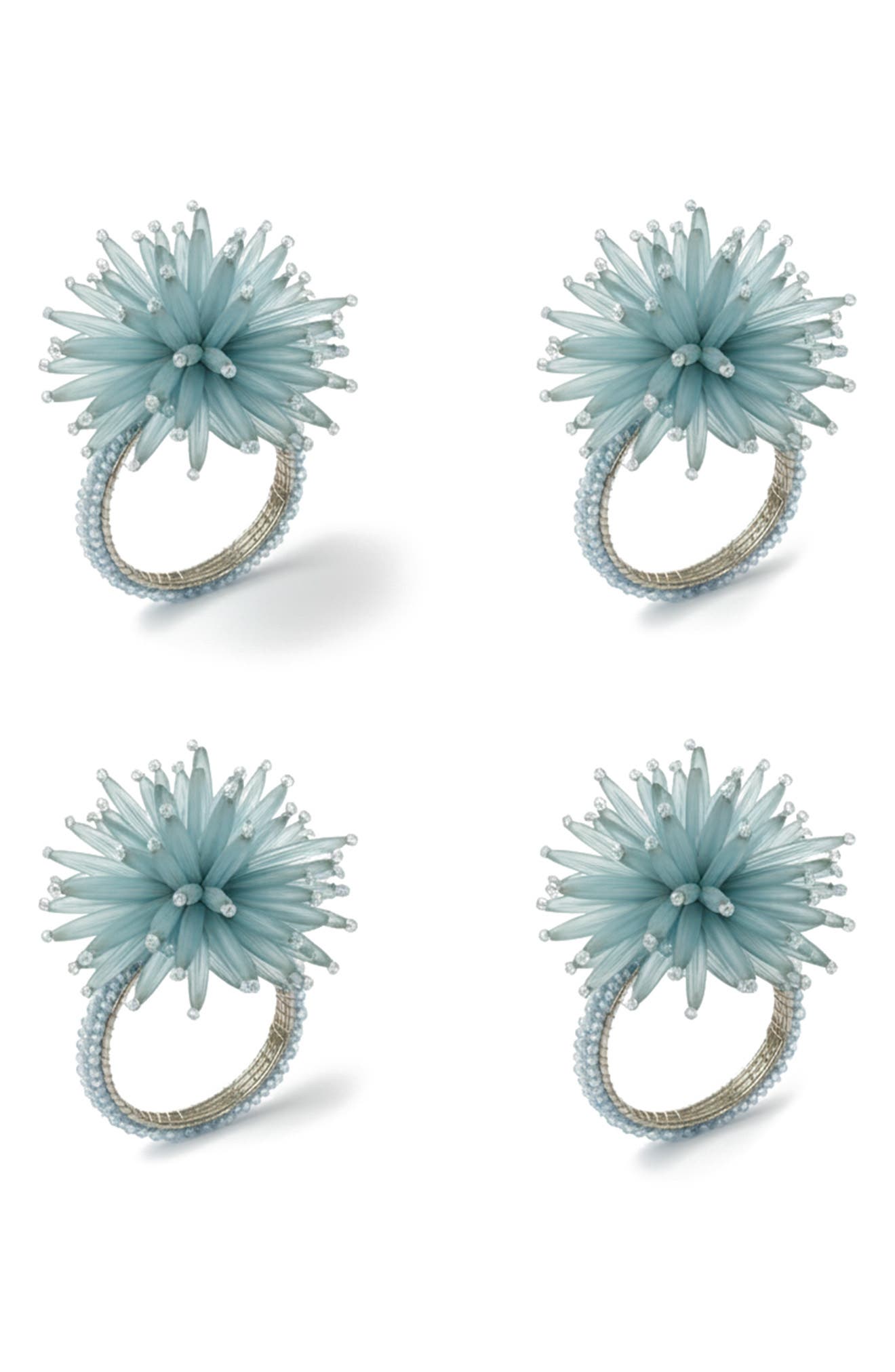 Tiramisu Arctic Sea Urchin Set of 4 Napkin Rings