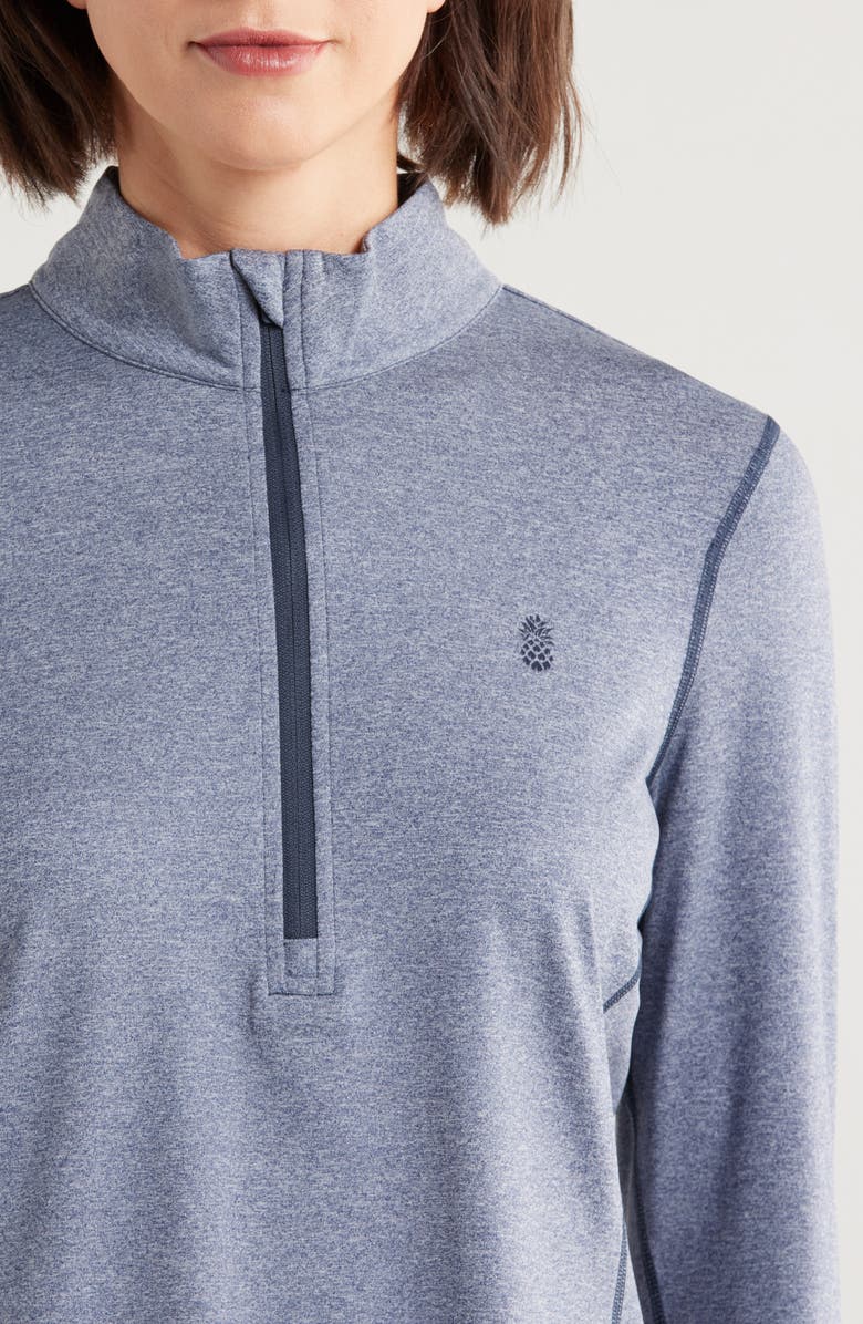 Tommy Bahama Playa Vista IslandZone<sup>®</sup> Quarter Zip Top, Alternate, color, Island Navy Heather