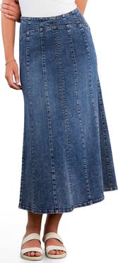 Wash Lab Denim Bellas Denim Midi Skirt