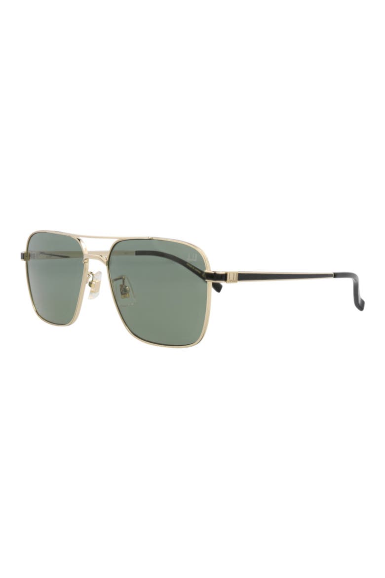 58mm Aviator Sunglasses, Alternate, color, GOLD GOLD GREEN