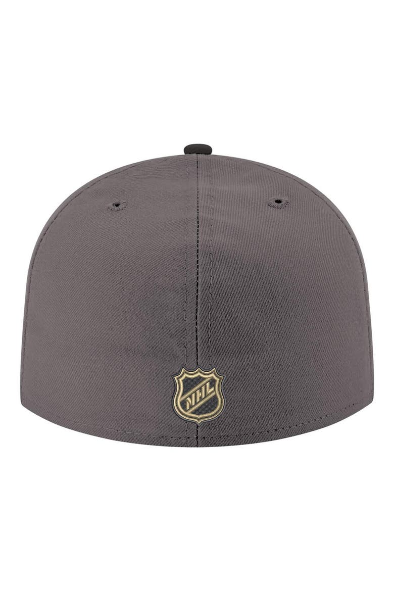 Men's New Era  Gray Vegas Golden Knights Core Logo Two-Tone 59FIFTY Fitted Hat, Alternate, color, Gray