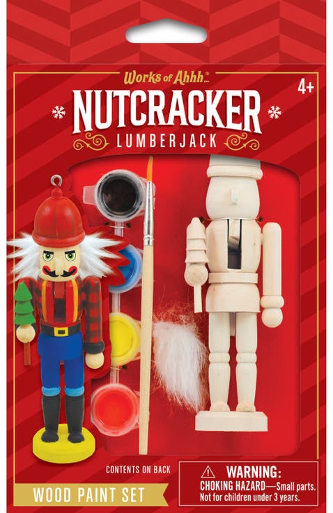 Nutcracker Lumberjack Ornament Paint Kit