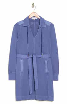 Tommy Bahama Sunray Cove Long Sleeve Tie Waist Cotton Minidress