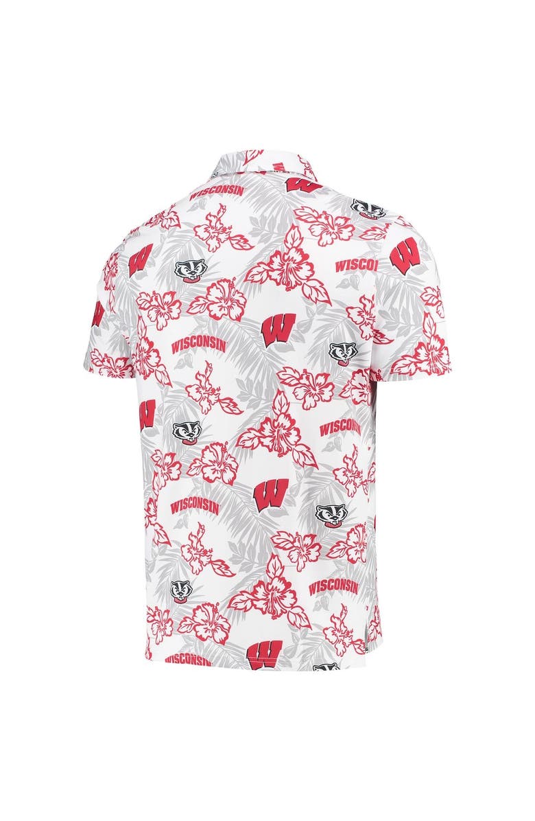 Reyn Spooner Men's Reyn Spooner White Wisconsin Badgers Performance Polo, Alternate, color, 