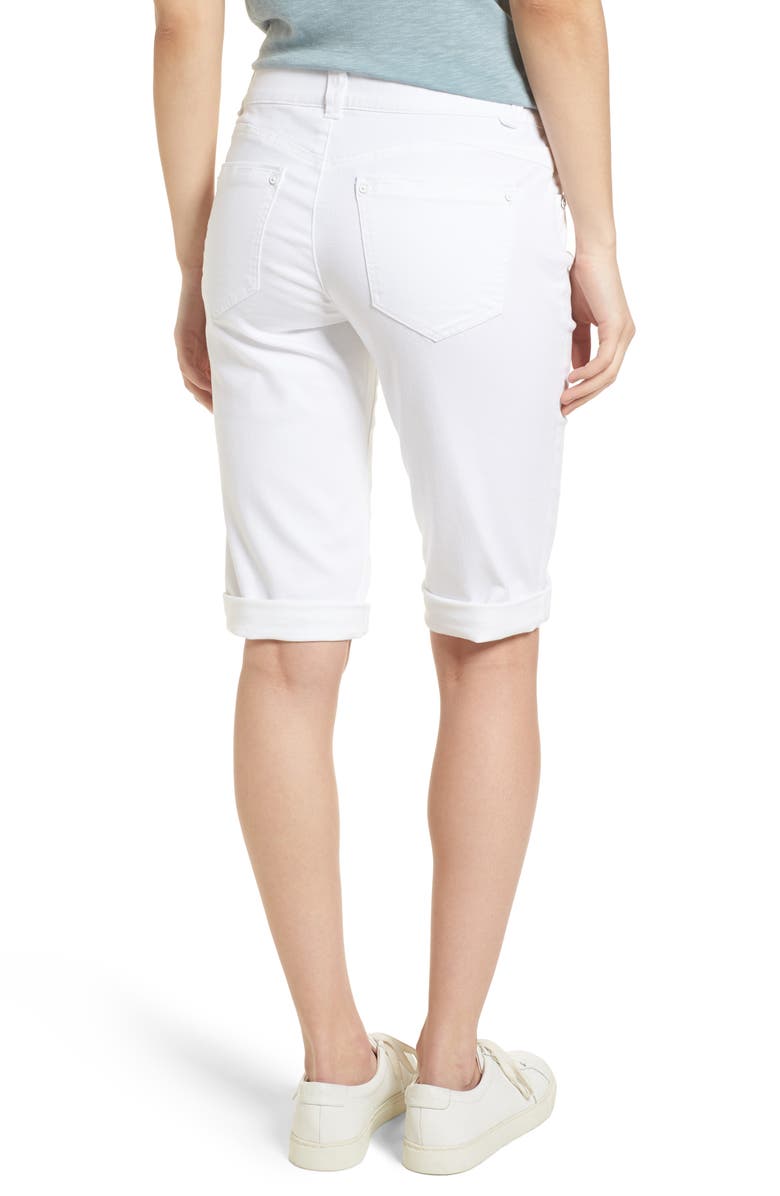 Wit & Wisdom 'Ab'Solution White Bermuda Shorts, Alternate, color, 
