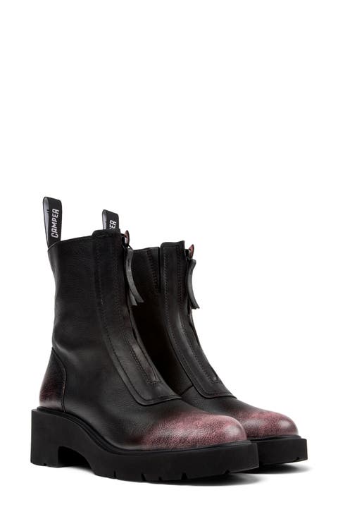 靴 CAMPER Pix Black Leather Ankle Boots Pix Black Ankle Boots for Women - Spring/Summer collection