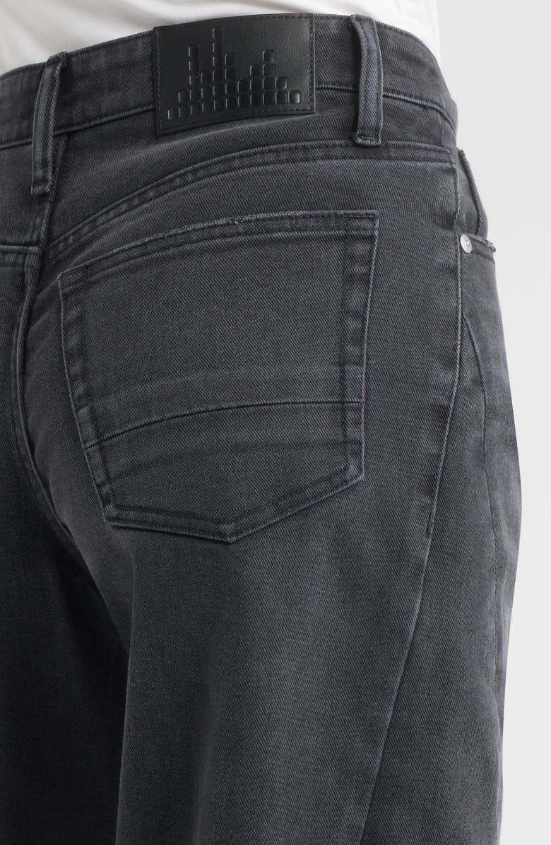 CITY BLUES Frayed High Waist Ankle Barrel Jeans, Alternate, color, Dark Vintage Wash