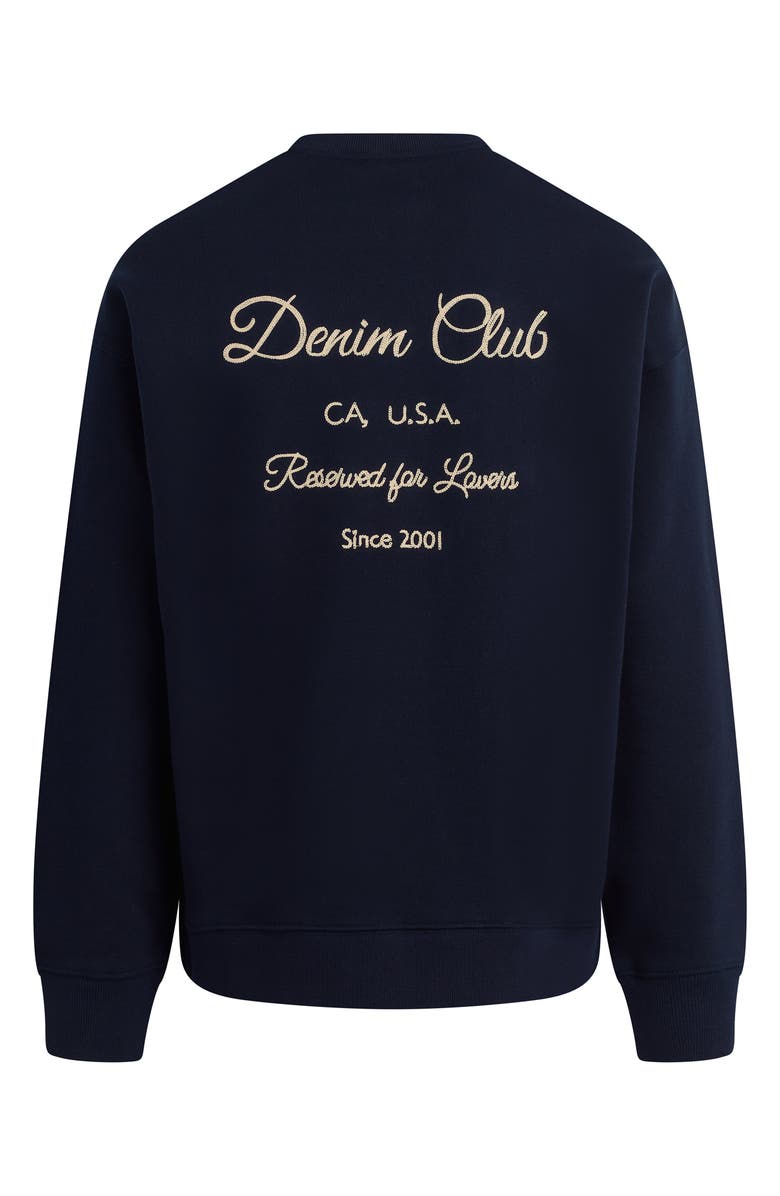 Joe's Denim Club Appliqué Sweatshirt, Alternate, color, Baritone Blue