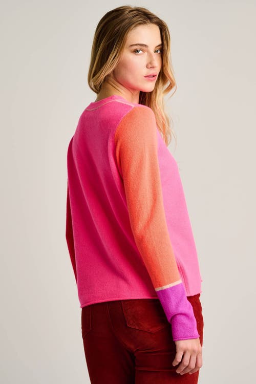Lisa Todd Block Talk Cashmere Sweater In Pink