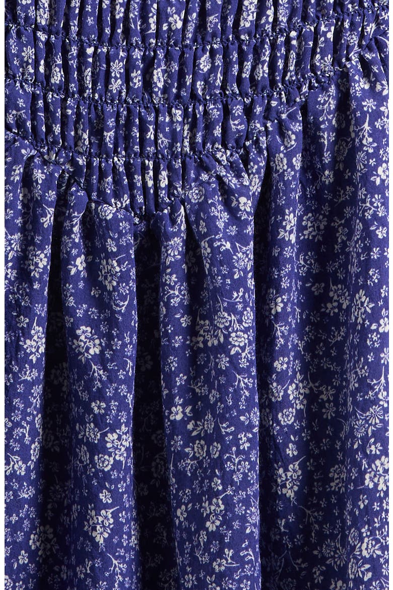 Kids' Smocked Drop Waist Dress, Alternate, color, NAVY DITSY