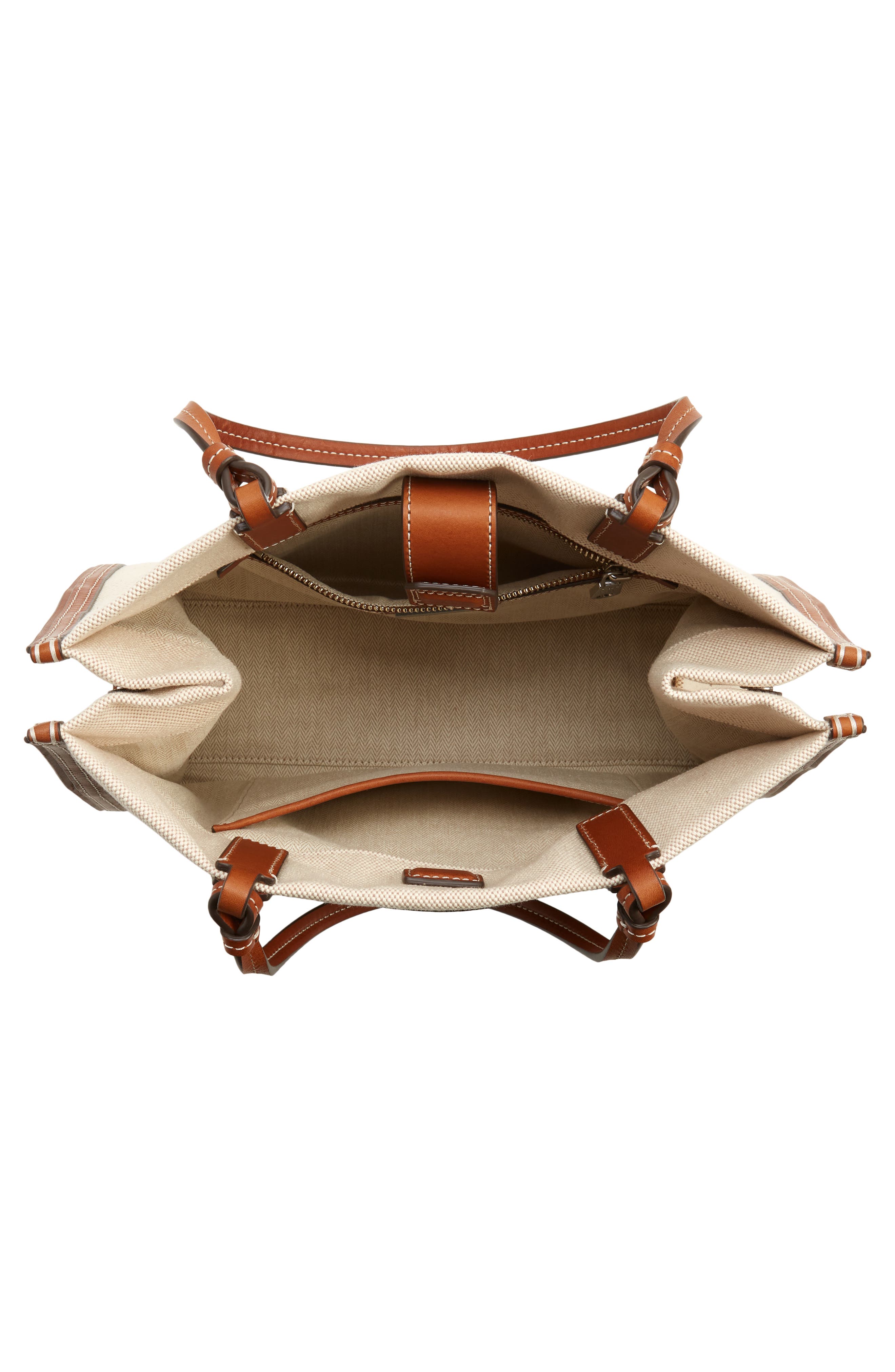 Tory Burch Small Ella Canvas Tote, Alternate, color, 