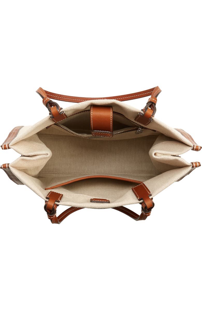 Tory Burch Small Ella Canvas Tote, Alternate, color,