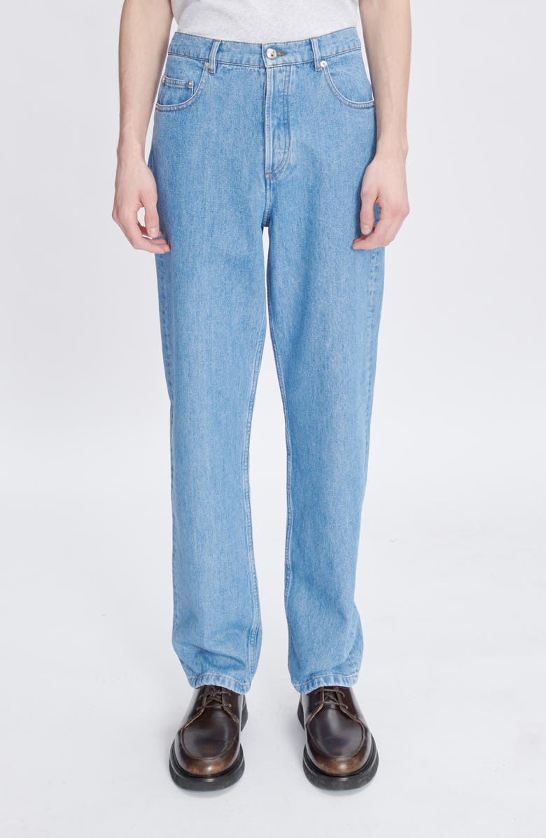 A.P.C. Fairfax Relaxed Straight Leg Jeans, Main, color, Ial Washed Indigo