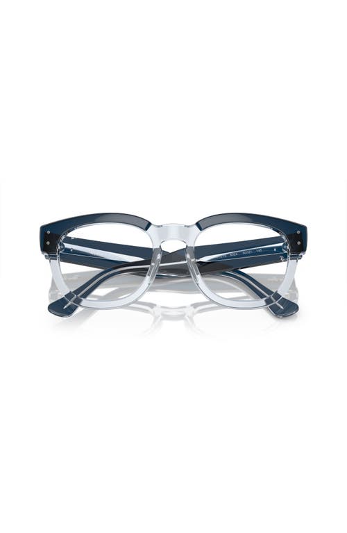 Ray Ban Ray-ban 50mm Square Optical Glasses In Blue