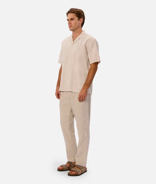 Industrie Australia The Winona Short Sleeve Shirt In Sand Wheat