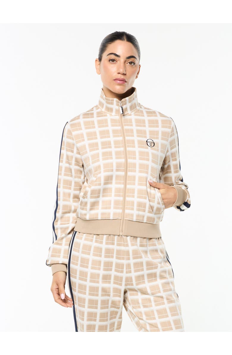 Sergio Tacchini Women's Damarindo Check Track Jacket, Alternate, color, Humus
