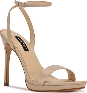 Nude heels nine west on sale