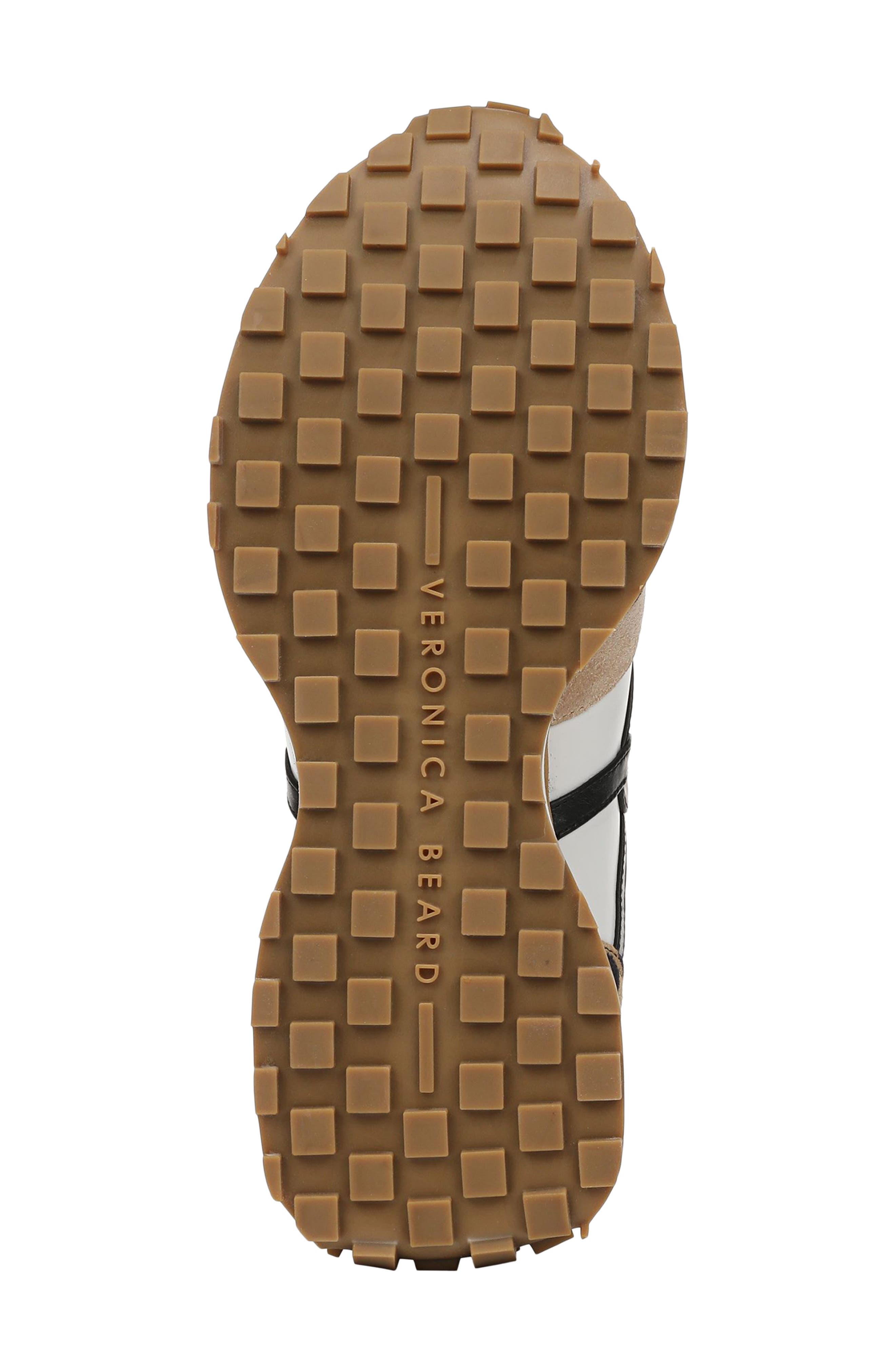 Veronica Beard Valentina Leopard Contrast Sneaker, Alternate, color, Leopard/ Sand/ Black