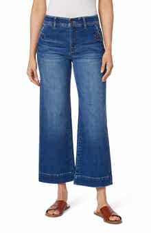 French Riviera 27-Inch High Rise Crop Wide Leg Jeans