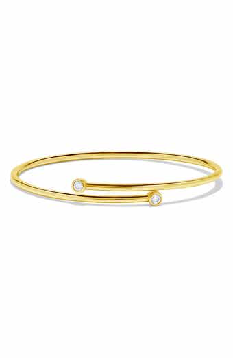 H.J. Namdar 14K Gold Diamond Bypass Bangle Bracelet - 0.20ct.