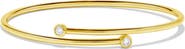 H.J. Namdar 14K Gold Diamond Bypass Bangle Bracelet - 0.20ct.