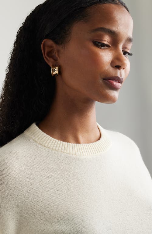 Nordstrom Short Sleeve Cashmere Sweater In Neutral