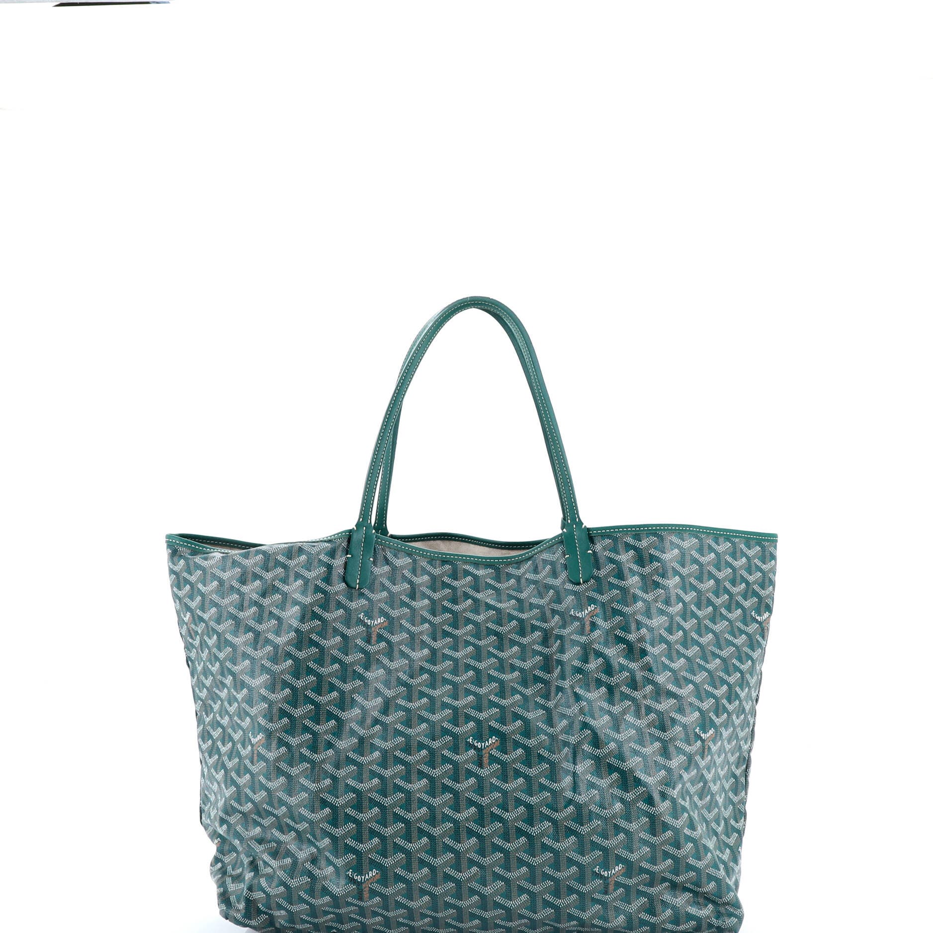 Pre-Owned Goyard Saint Louis Tote Coated Canvas GM, Alternate, color, Green