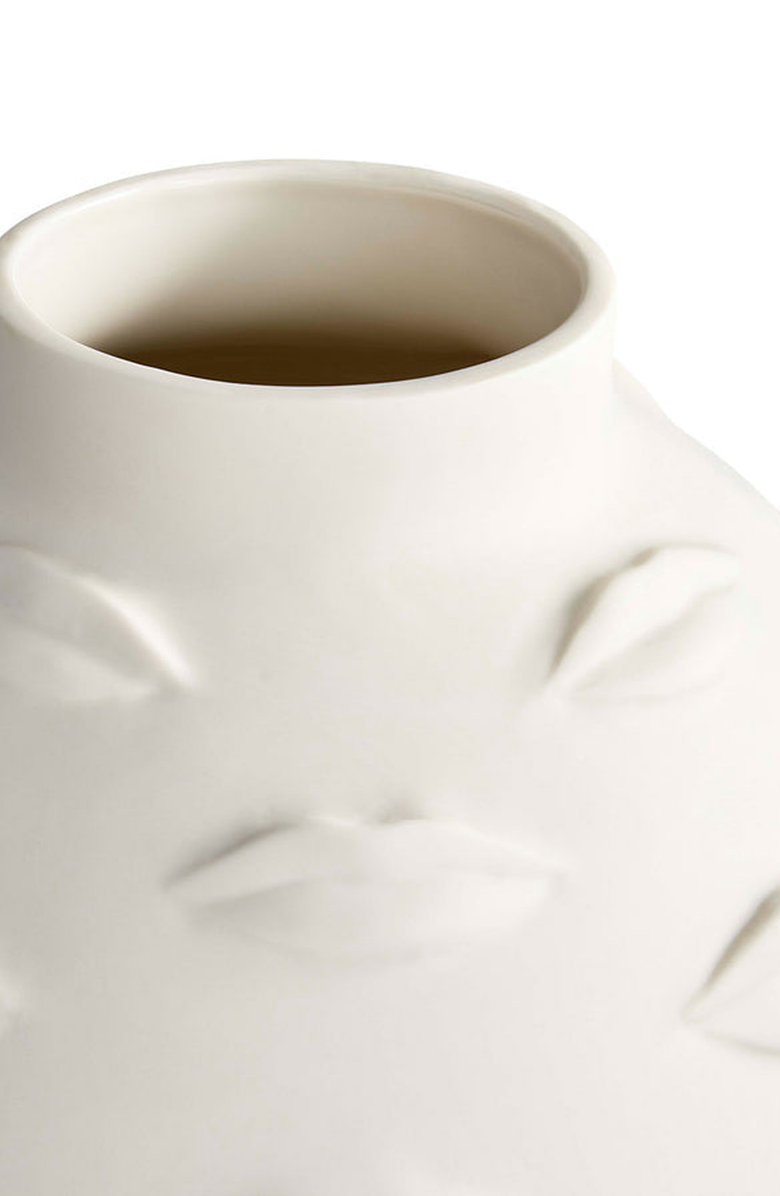 Jonathan Adler Gala Round Vase, Alternate, color, White