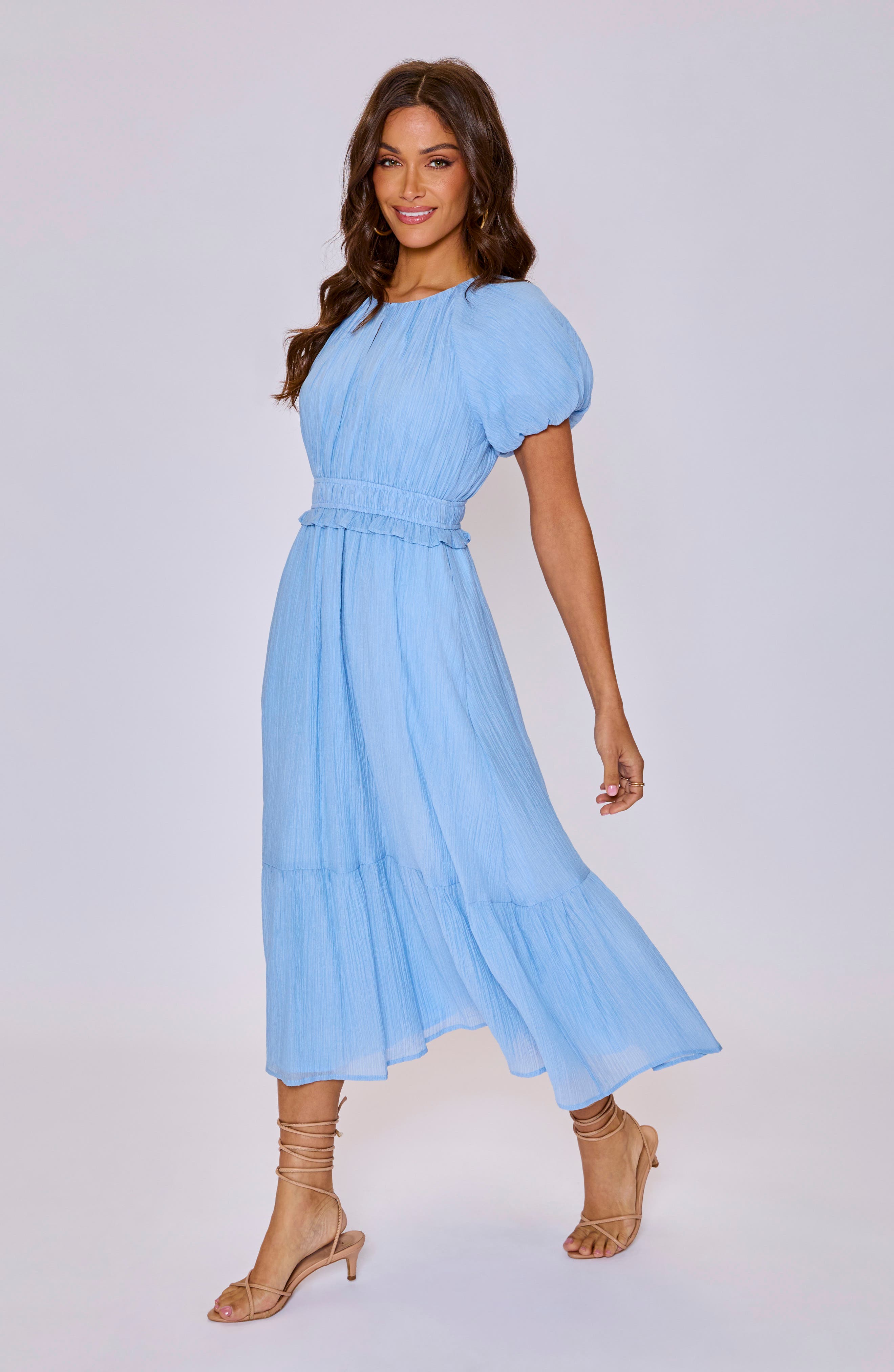 bri taffeta puff sleeve party dress Bri Taffeta Puff Sleeve Party Dress