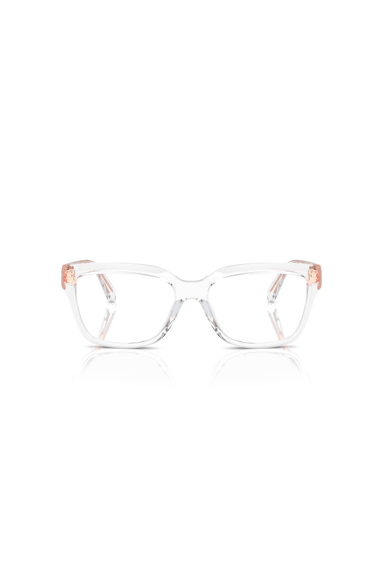 Michael Kors 54mm Rectangle optical glasses, Alternate, color, Transparent
