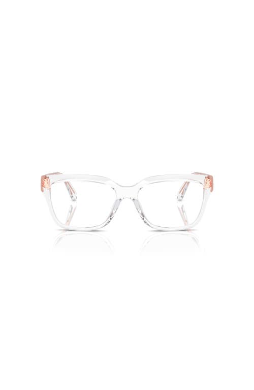 Michael Kors 54mm Rectangle Optical Glasses In White