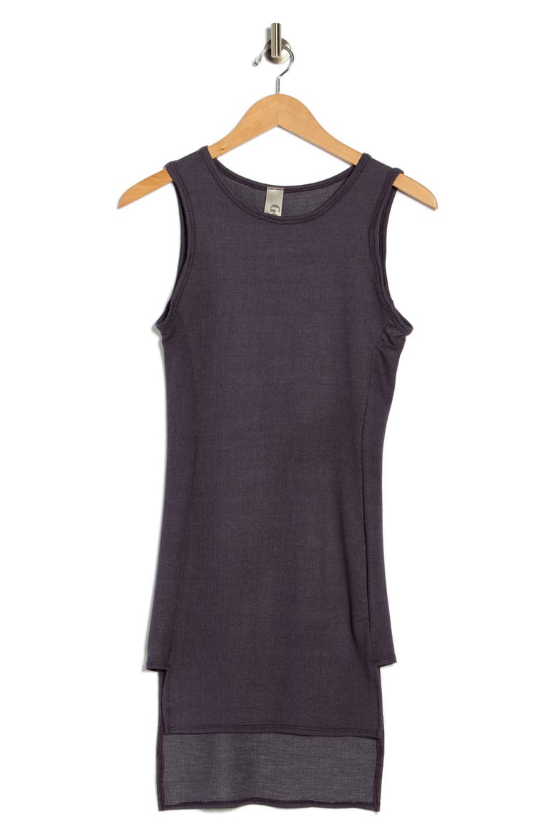 High/Low Jersey Minidress, Alternate, color, NAVY RIB