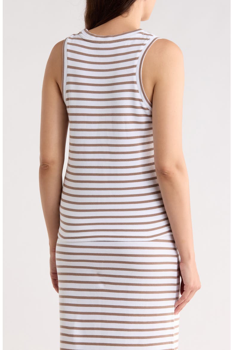 Royale Crop Tank Top, Alternate, color, WHITE/ WICKER