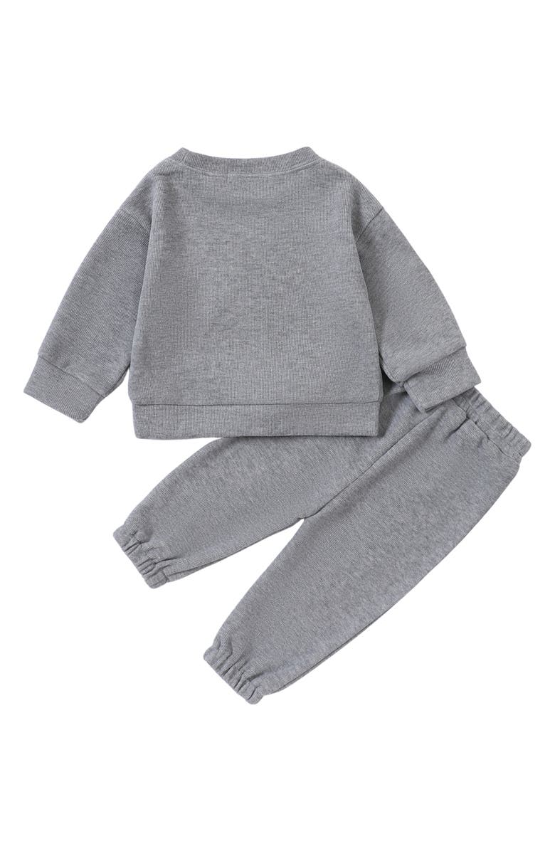 Ashmi & Co. Sweatshirt & Sweatpants Set, Alternate, color, Gray
