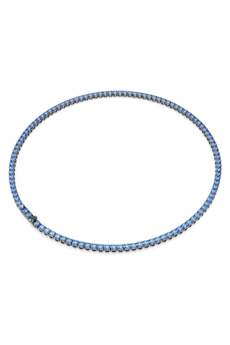 Matrix Tennis Necklace, Alternate, color, BLUE