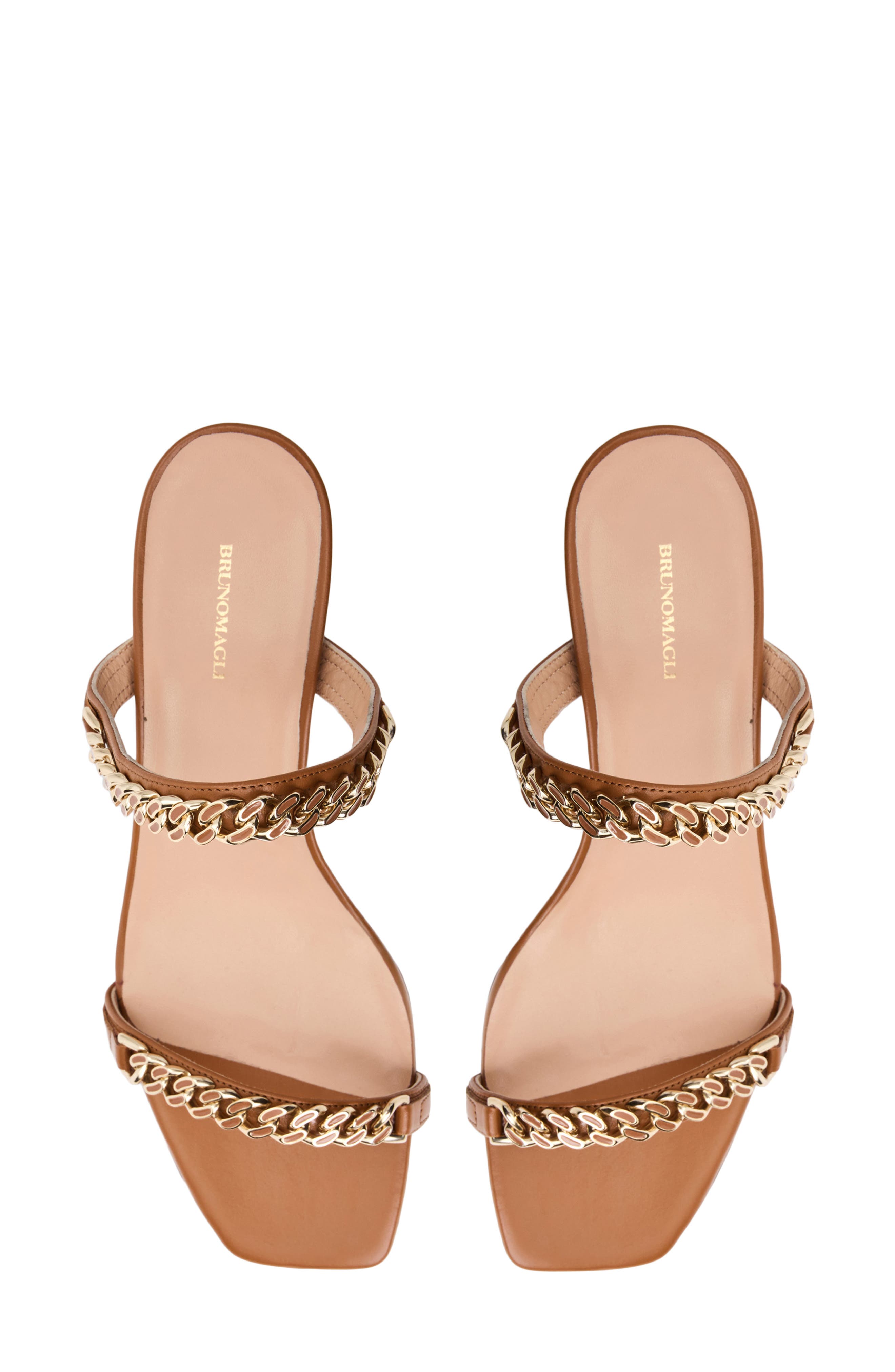 Bruno Magli Elisa Slide Sandal, Alternate, color, Brown Nappa