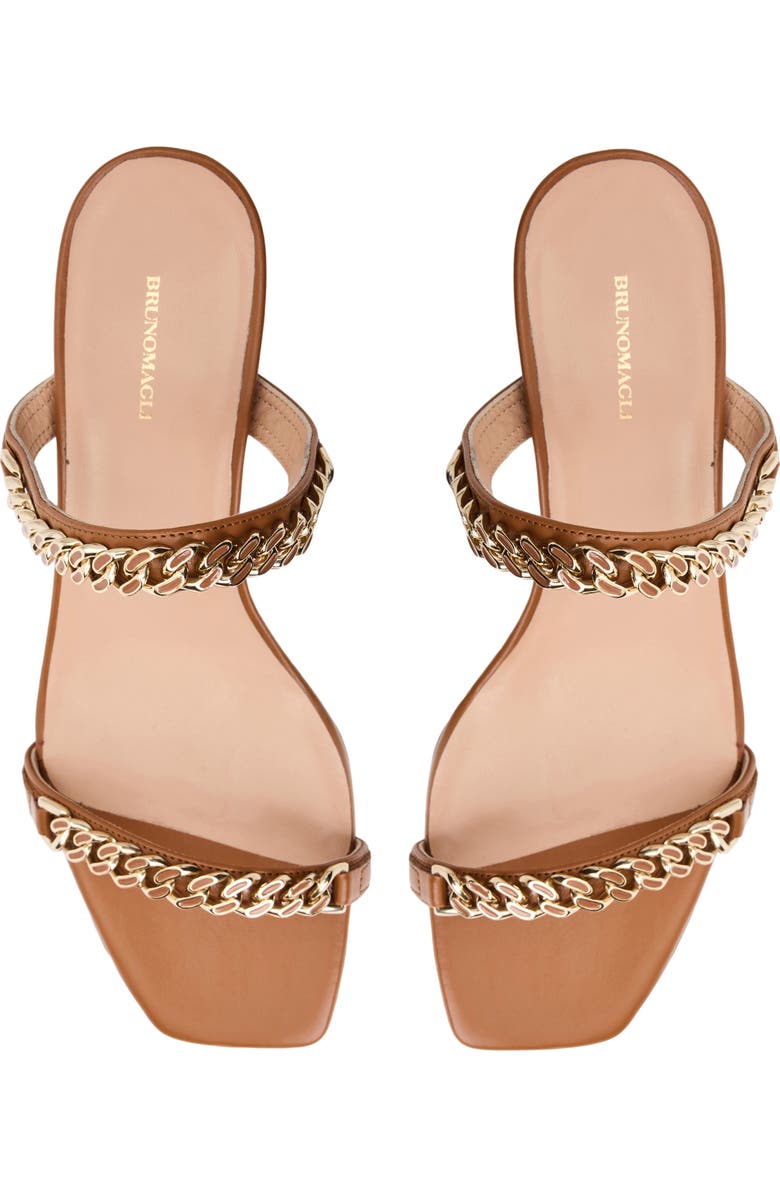 Bruno Magli Elisa Slide Sandal, Alternate, color, Brown Nappa