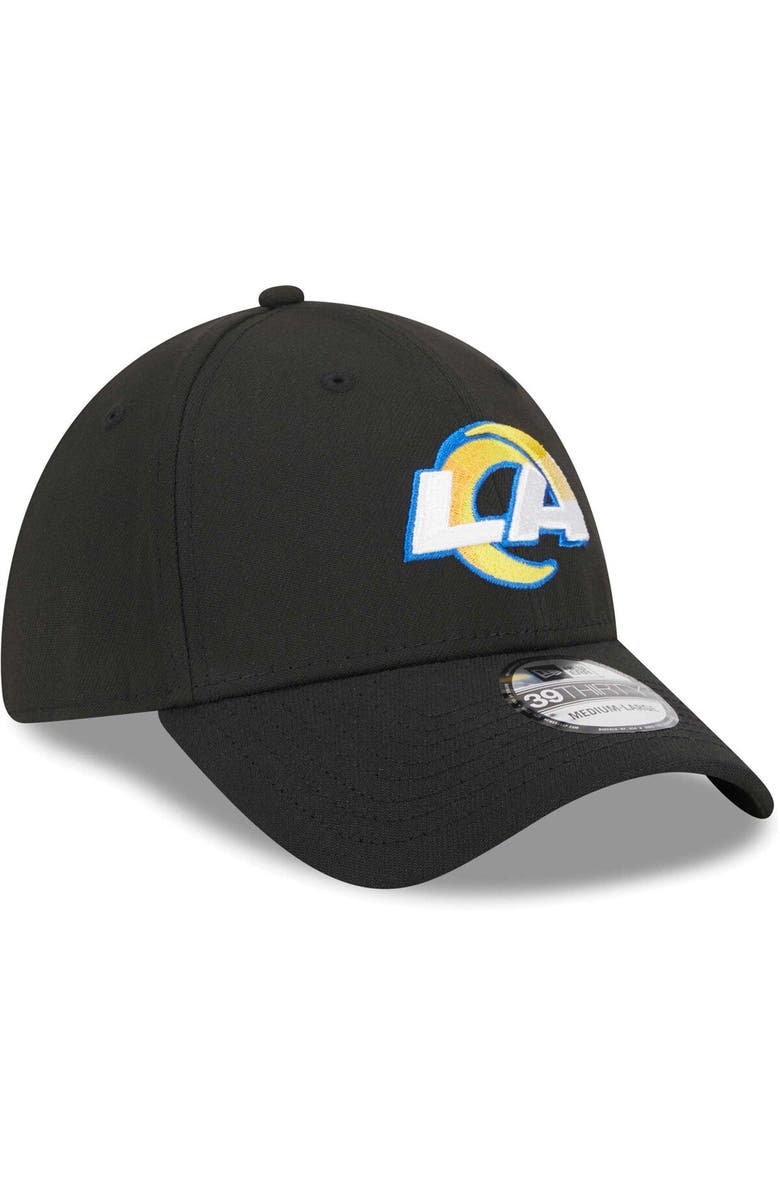New Era Men's New Era Black Los Angeles Rams  Main 39THIRTY Flex Hat, Alternate, color, 